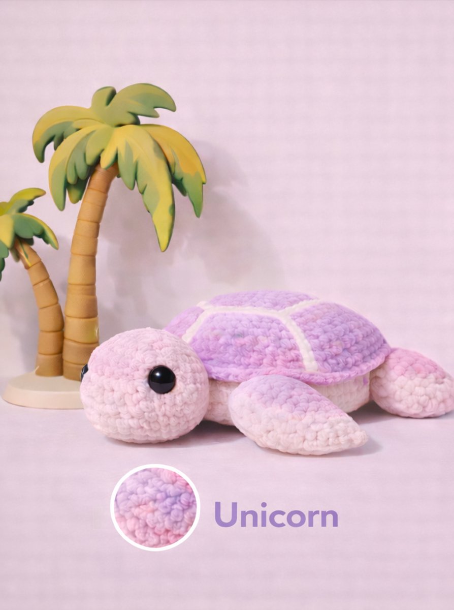 Zazu Zeeschildpad haakpakket - 434 Unicorn - compleet pakket - big darling monochrome - Scheepjes