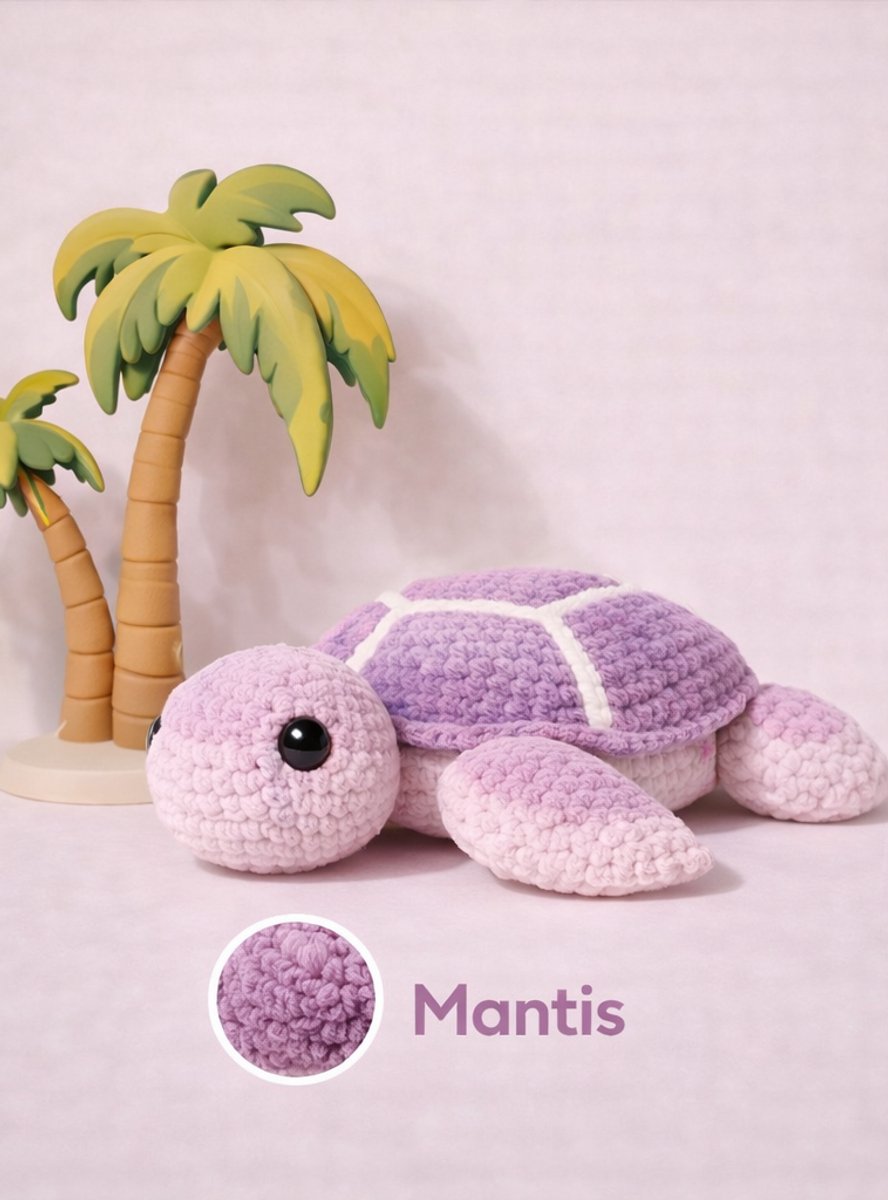 Zazu Zeeschildpad haakpakket - 435 Mantis - compleet pakket - big darling monochrome - Scheepjes