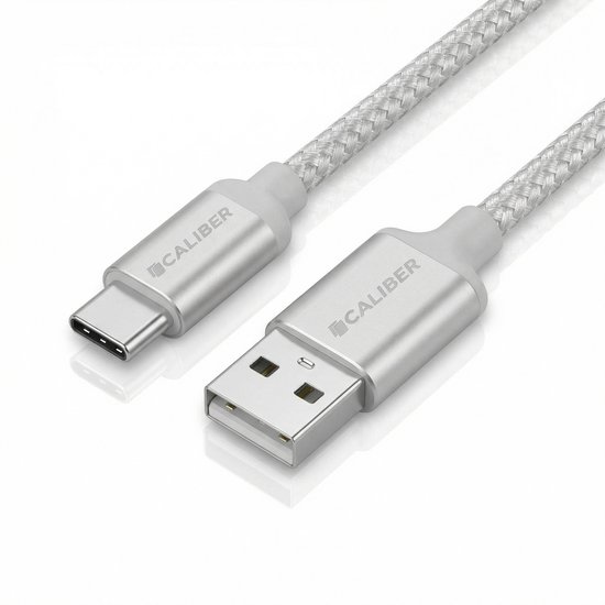 Câble USB C - USB C vers USB A - Câble de charge tressé en nylon résistant - Charge & Données - Compatible avec Samsung (CL-UC)