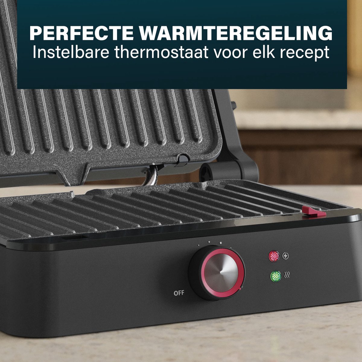 Princess Contactgrill - tosti apparaat - Grill 27,5x18cm - 117502 - 1800W - Uitklapbaar - Uitneembare PFAS-vrije platen - vaatwasserbestendig — cadeau in Kookcadeaus - foto 4