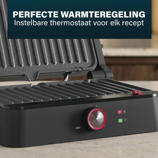 Princess Contactgrill Uitklapbaar 117502 1500W 27,5X18cm