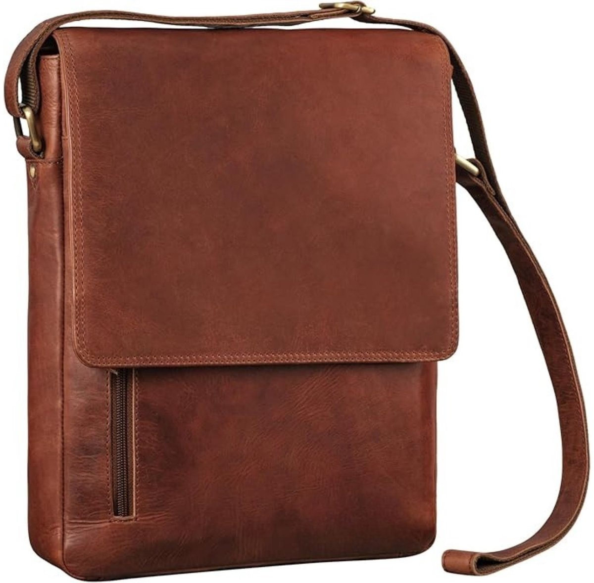 Leren Laptoptas - Laptoptas - Leren Tas - Luxe Leren Laptoptas - Werktas - Schoudertas - Business Tas - Leren Business Tas - 13-14 inch - Bruin - van Imperatoris
