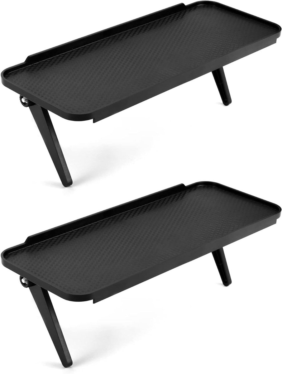 TV Top Shelf voor Apparaten - 2 Stuks, Plastic 120 x 310 mm, Ideaal voor TV Box, Router en Gamebox, Ruimtebesparend en Praktisch