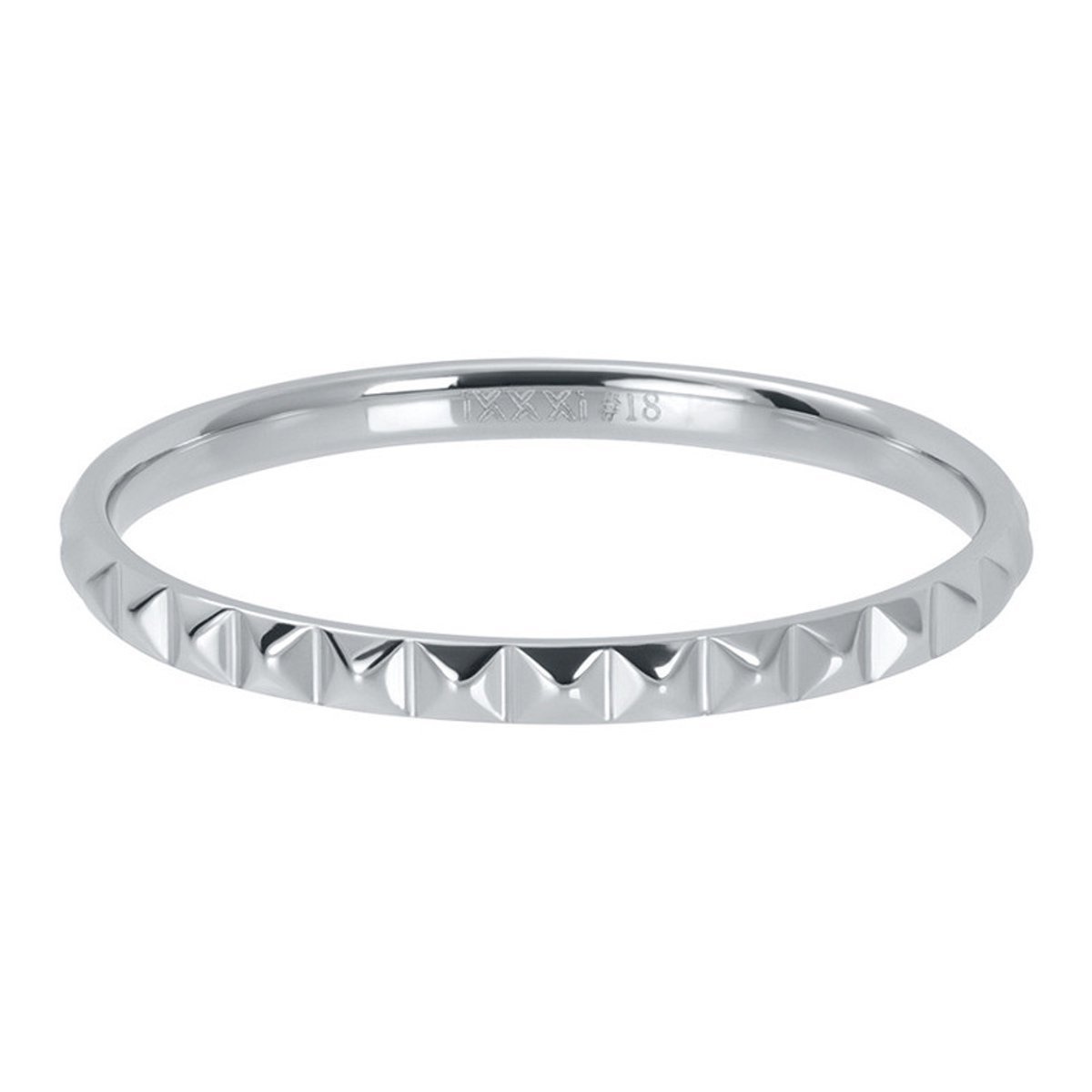 iXXXi Vulring Pyramid 2 mm Zilver | Maat 18