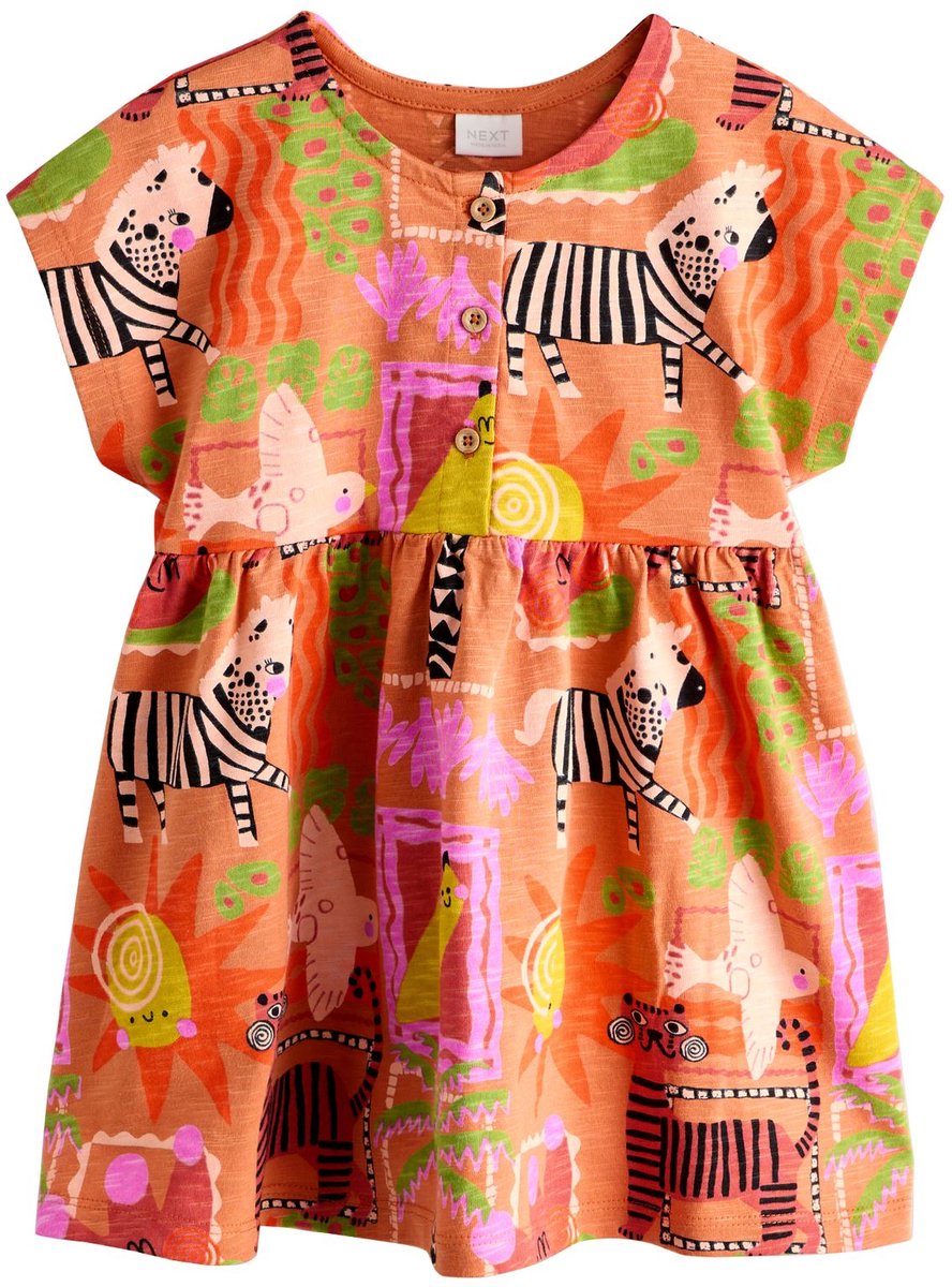 Next - Meisjes - Jerseyjurk - Oranje