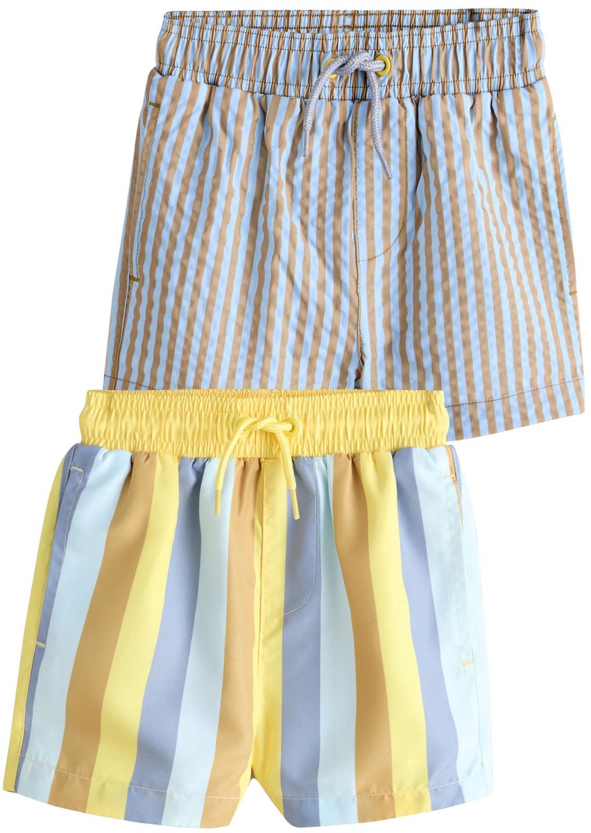 Next - Jongens - Set van 2 zwemshorts - Blauw