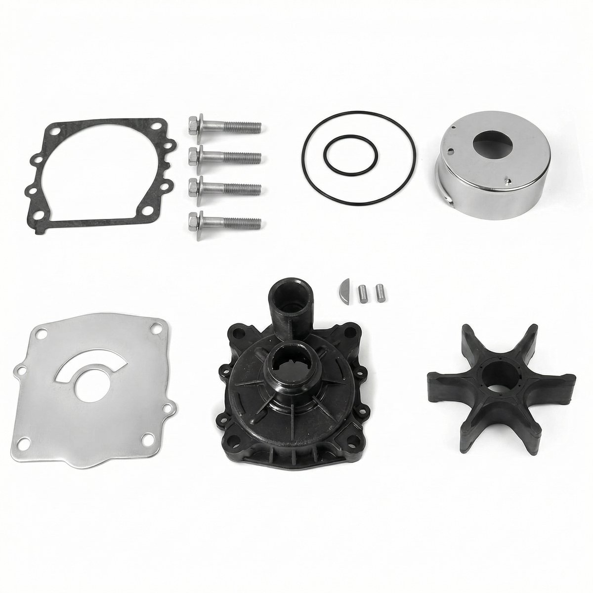 Buitenboordmotoren Water Pomp Impeller - Reparatieset voor de waaier van de waterpomp, compatibel met Yamaha-pompen, OE: 61A-W0078-A3-00