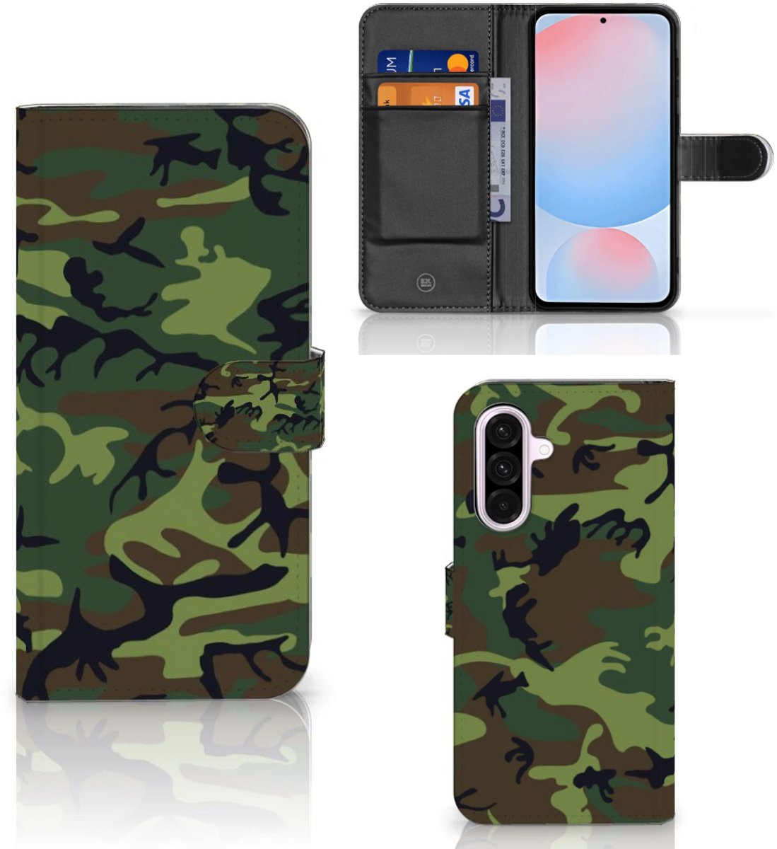 Samsung Galaxy A56 Telefoon Hoesje Army Dark