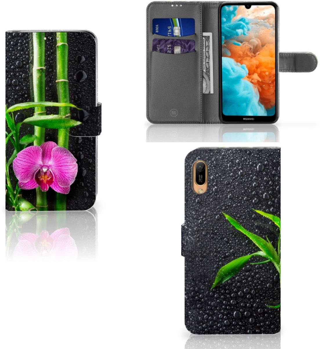 Huawei Y6 (2019) Hoesje Orchidee