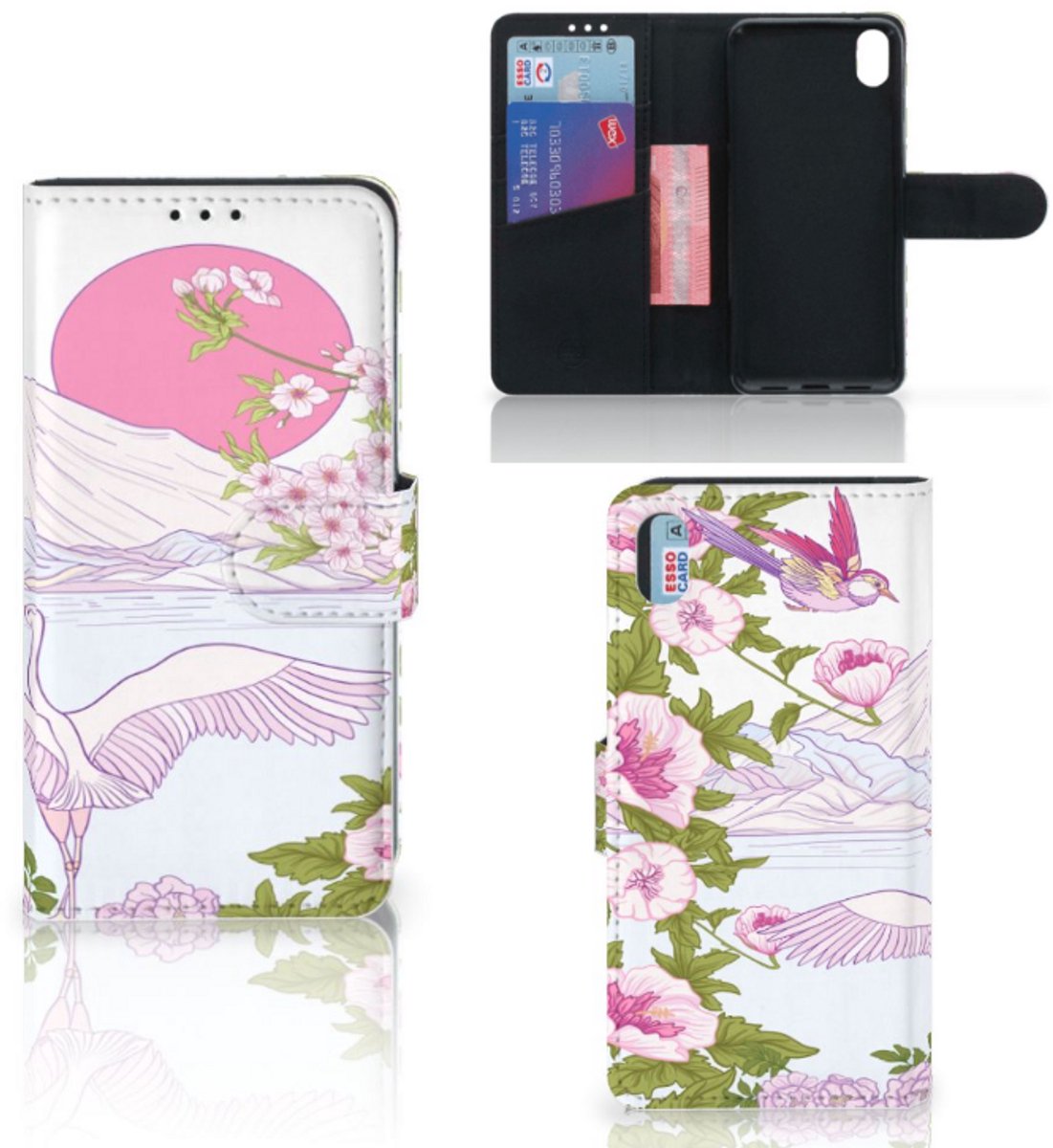 Xiaomi Redmi 7A Telefoonhoesje met Pasjes Bird Standing