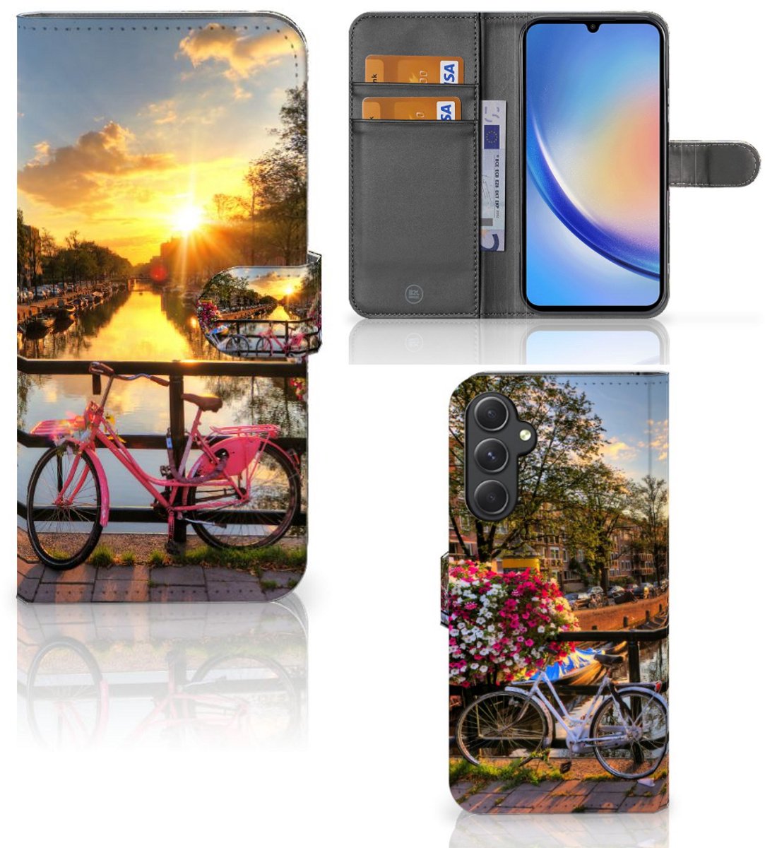 Samsung Galaxy A24 4G Flip Cover Amsterdamse Grachten