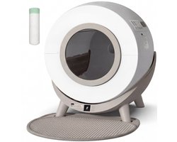Revo-loo One - Automatische Kattenbak Zelfreinigend - Elektrische & Zelfreinigende Robot - 80L XXL - incl. Uitloopmat & App