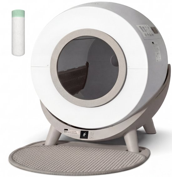 Revo-loo One - Automatische Kattenbak Zelfreinigend - Elektrische & Zelfreinigende Robot - 80L XXL - incl. Kattenbakmat & App