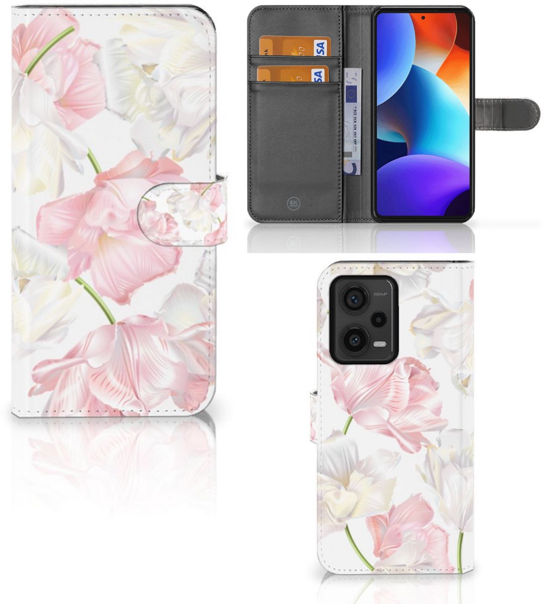 Xiaomi Redmi Note 12 Pro Plus Hoesje Lovely Flowers