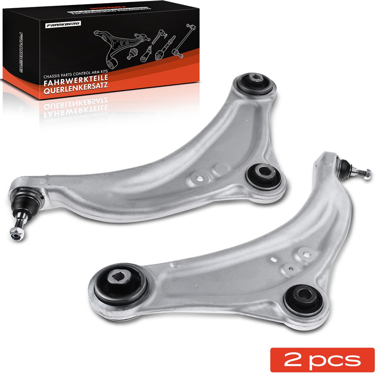 Frankberg 2x Draagarm Vooras Onder voor Renault Megane III Coupé DZ0/1