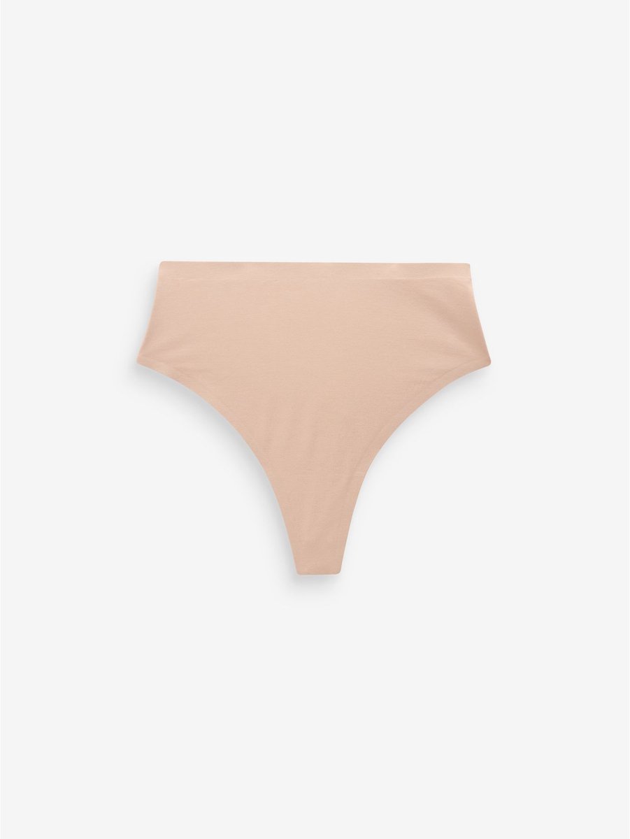 Next Dames - Vormgevend slipje met buikcorrectie van premium katoenmix - Huidkleur Nude