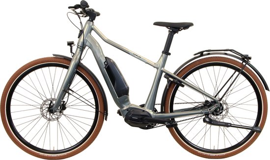 REX Commuter S elektrische fiets voor dames en heren, 28 inch stadsfiets, 504Wh krachtige accu, maximaal 120 km, onderhoudsvrije middenmotor, NEXUS 7-versnellingsnaaf.