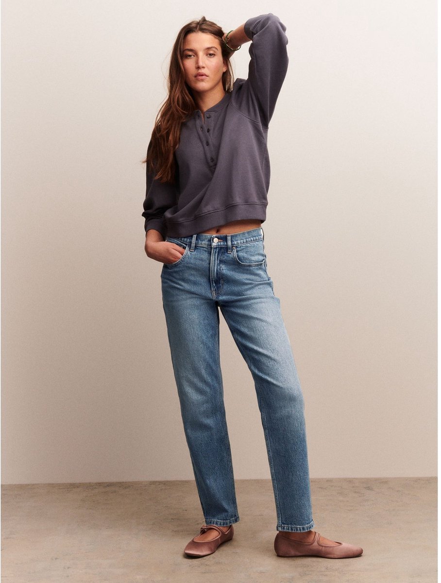 Next - Dames - Rechte Mom jeans - Blauw