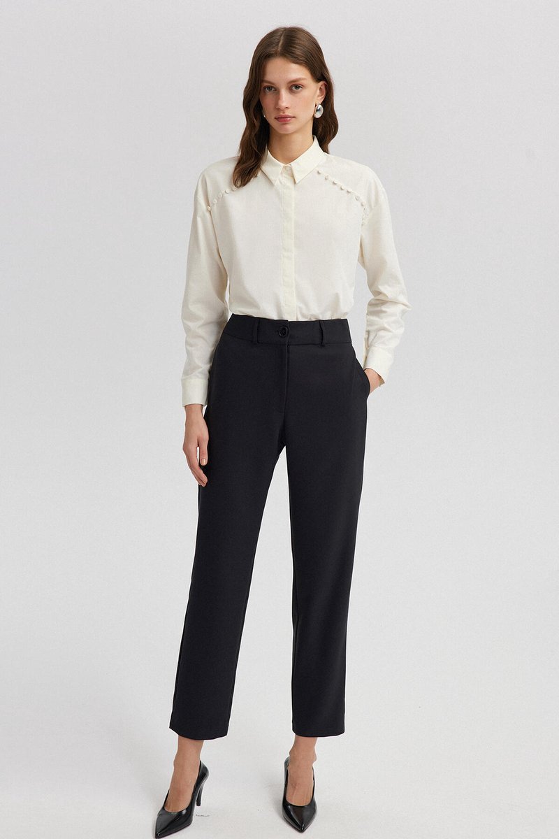 Touché Privé - Crepe broek - Zwart - Dames