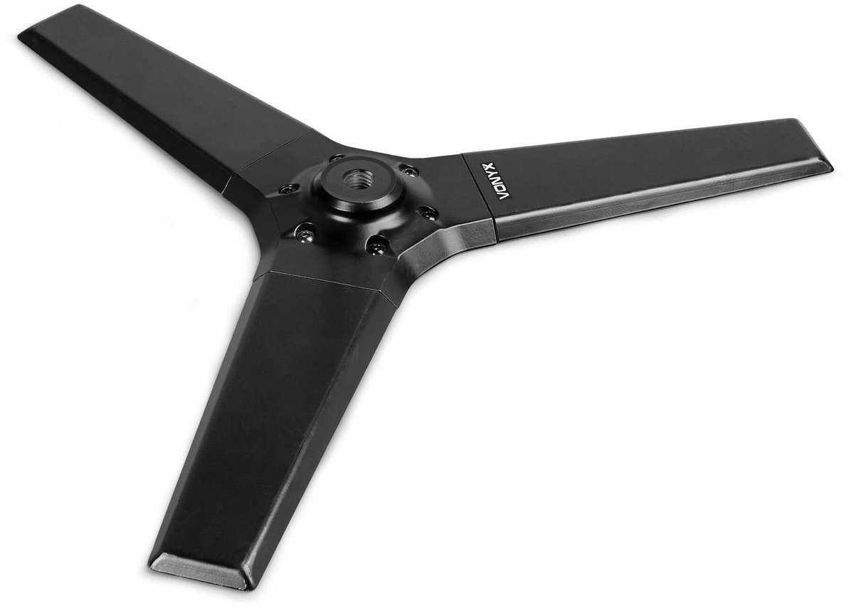 Vonyx MPS-B67T driehoekige baseplate - Universeel - Belastbaar tot 70 kg - M20 montage - Zwart