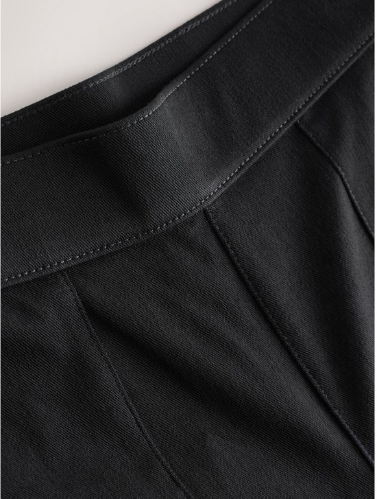 Next - Dames - Cropped jersey denim caprilegging - Zwart