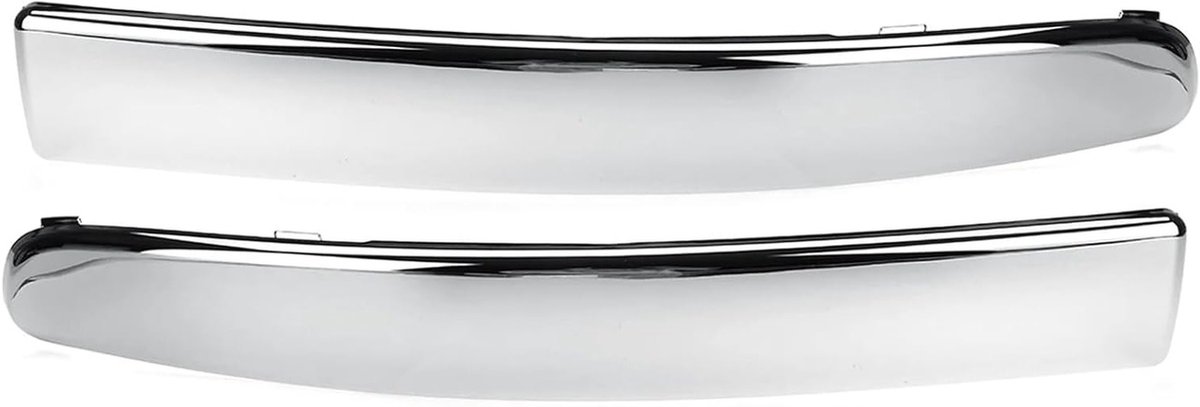 Lounge Front Bumper Moulding Lower Chrome Trim Set voor Fiat 500 2007-2015 - Links en Rechts, Hoogwaardige Afwerking, Duurzaam en Stijlvol