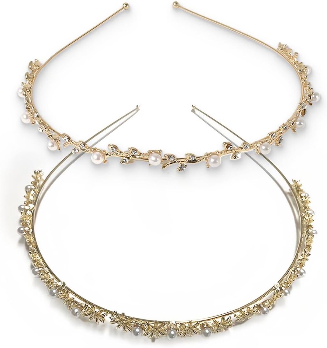 Elegante Haarbanden met Kristallen en Parel voor Bruidsaccessoires en Feestelijke Gelegenheden voor Vrouwen en Meisjes