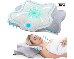 Ergonomisch nek- en schouderkussen met traagschuim voor alle slaaphoudingen