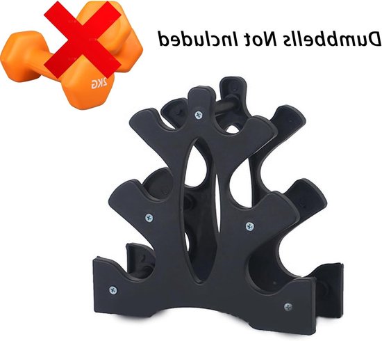 Drie niveaus dumbbell rek voor gewichtshouders, ideaal voor thuisgymnastiek en fitnessoefeningen, 23x22.5x8.5cm — afbeelding 5