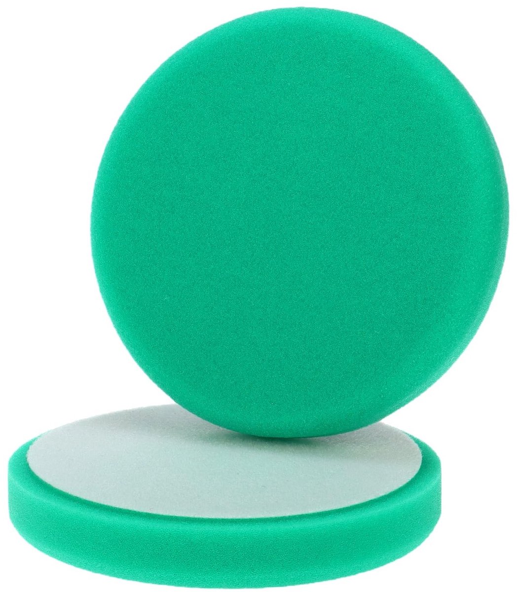 Set van 2 PolierFoam Schuimschijven, Groen, 150mm Diameter voor Effectieve Polijstwerkzaamheden