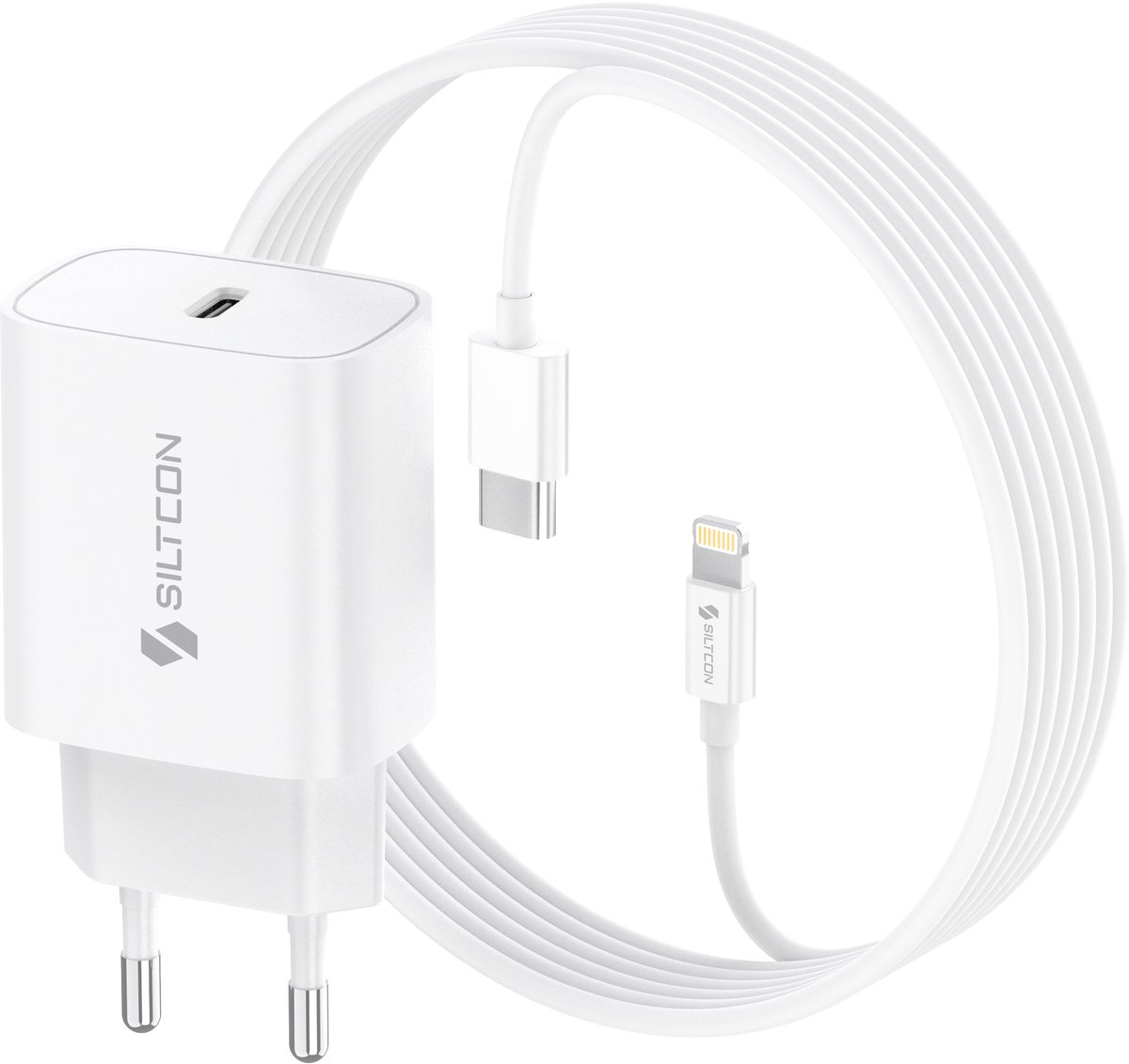 Siltcon® 20W & 35W Originele Super Snellader - Oplader - Incl. 2 Meter Kabel - Geschikt voor Lightning 14/13/12/11/Xr/Xs/Xs Max/8/8 Plus/ Pro