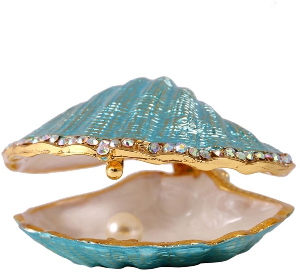 H&D Hyaline & Dora Handgemaakte Sieradenbox Schelp - Multicolor Ringhouder