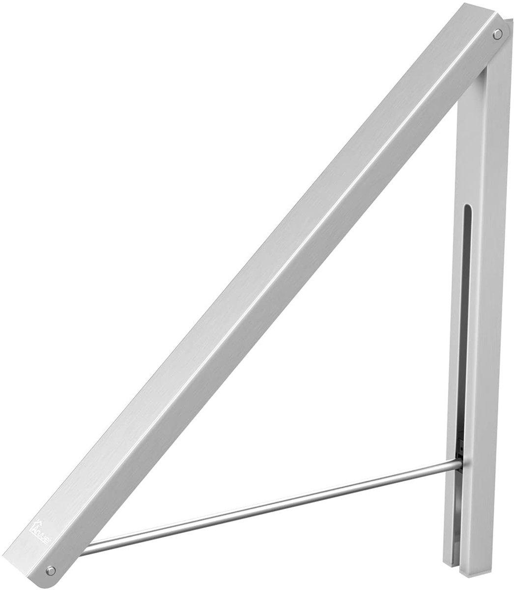 Allecto - Vouwbare Hanger - Wandhouder - Ruimtebesparend ontwerp - Ideaal voor kleine ruimtes - Makkelijk op te bergen - Geschikt voor kleding - Wit