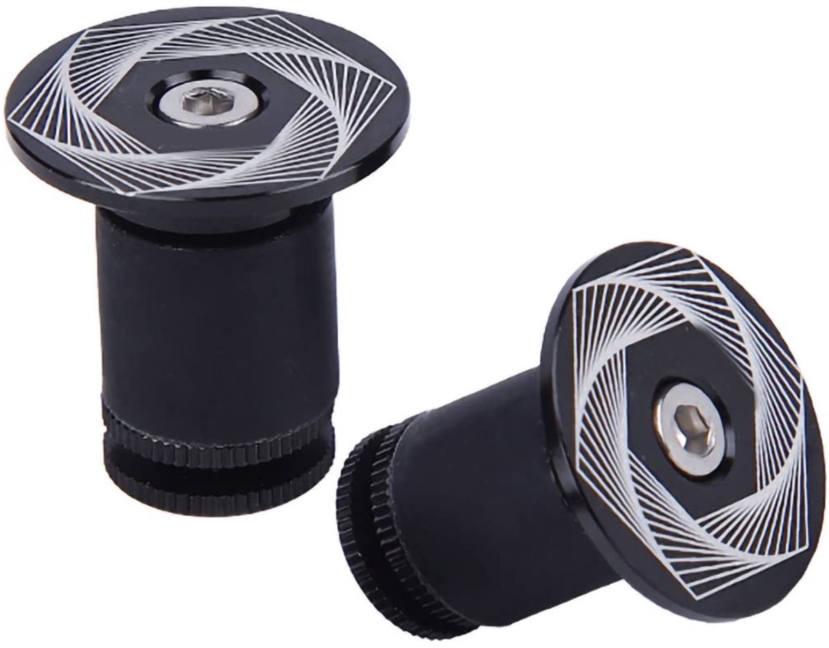 Fietsstuur Pluggen Aluminiumlegering - 2 Stuks voor 15-21mm Stuur - Ideaal voor Mountainbike en Racefiets