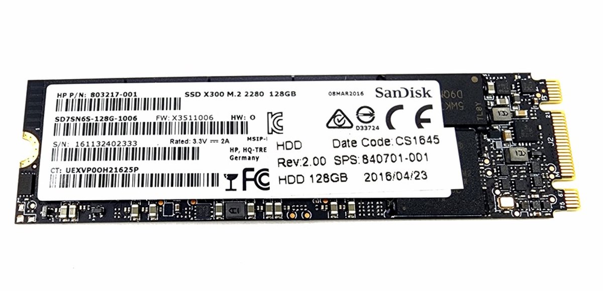 SanDisk X300 SSD 128GB M.2 2280 SATA III 6Gb/s – SD7SN6S-128G-1006 Solid State Drive