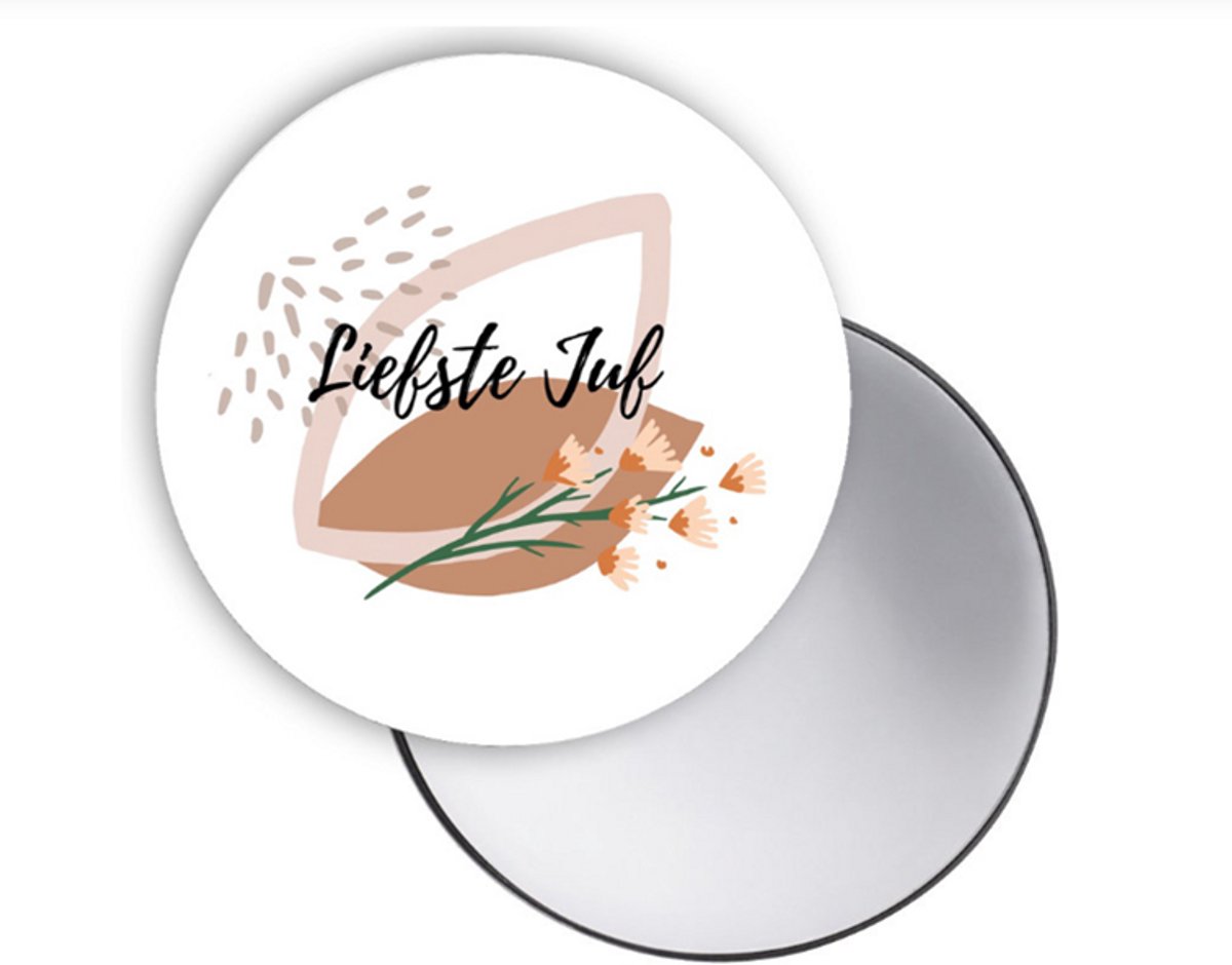Spiegeltje - Liefste Juf - Handspiegeltje - Einde schooljaar - Bedankje - Cadeau