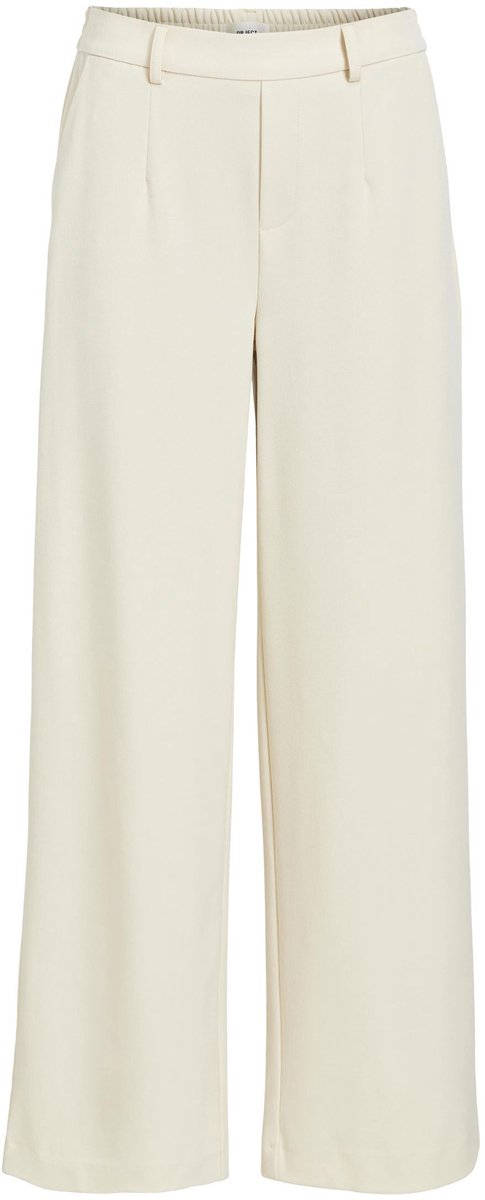 Object Objlisa Wide Pant Broeken Dames - Zand - Maat 44