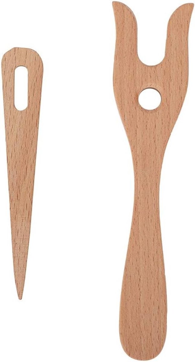 Houten Brei- en Weefgereedschap voor DIY Armbanden en Gevlochten Kettingen - Lucet Vork en Accessoires