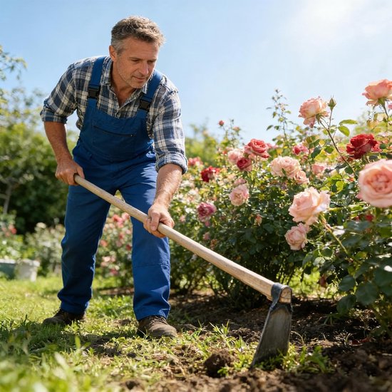Onkruid Hack - Tuinhark Klauw - Grond Bewerken - Stabiele Constructie - 11 cm Breed - Zwart — afbeelding 3