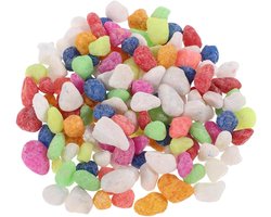 Mini Kiezels Rivierstenen - Aquarium Grind - Decoratieve Vulling - Slijtage- en Verkleuringsbestendig - 1 kg - Multi