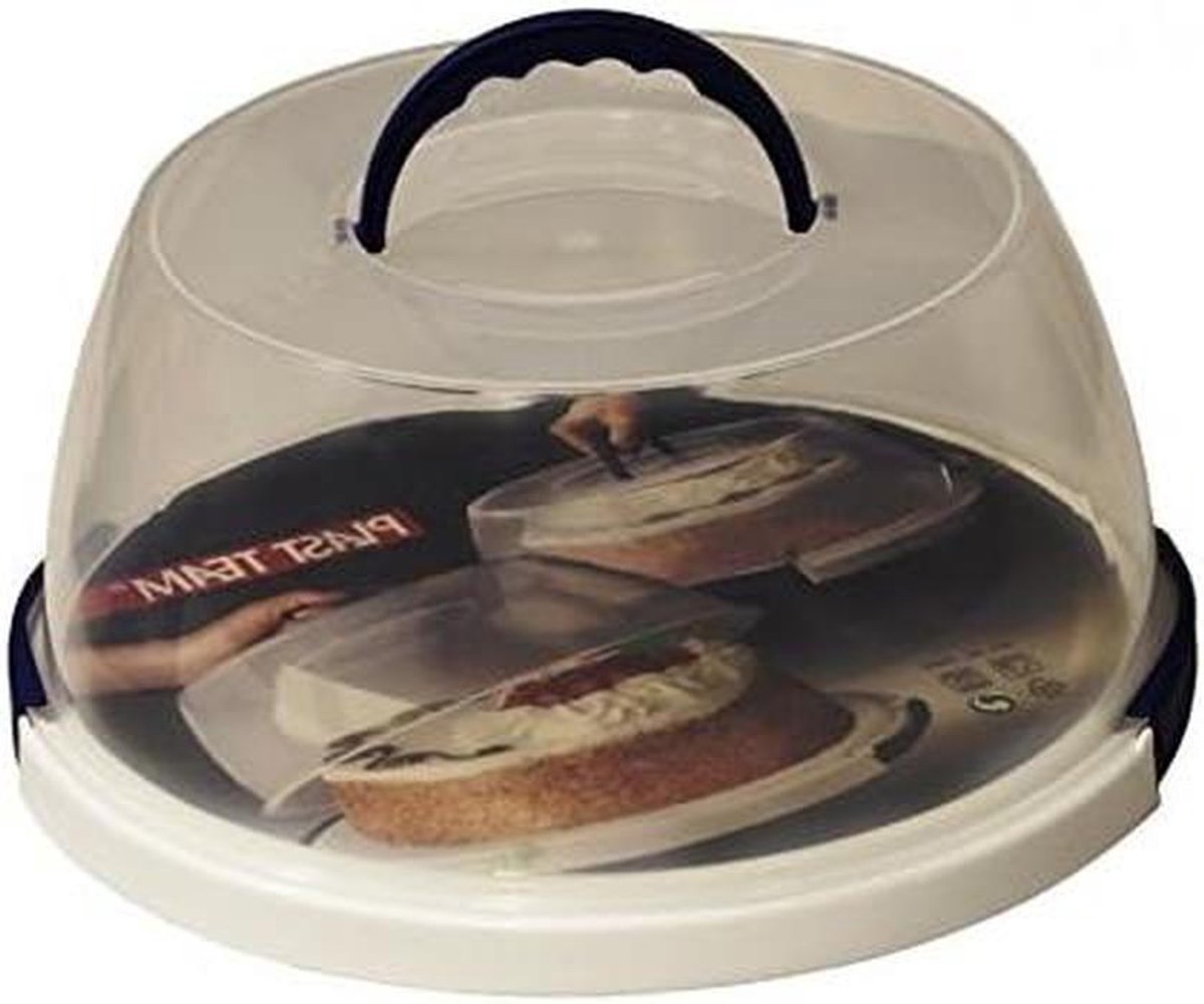 Taartdoos Rond - Taartcontainer Cakebox - Taarten Bewaren - Met Handvat - Eenheidsmaat - Wit