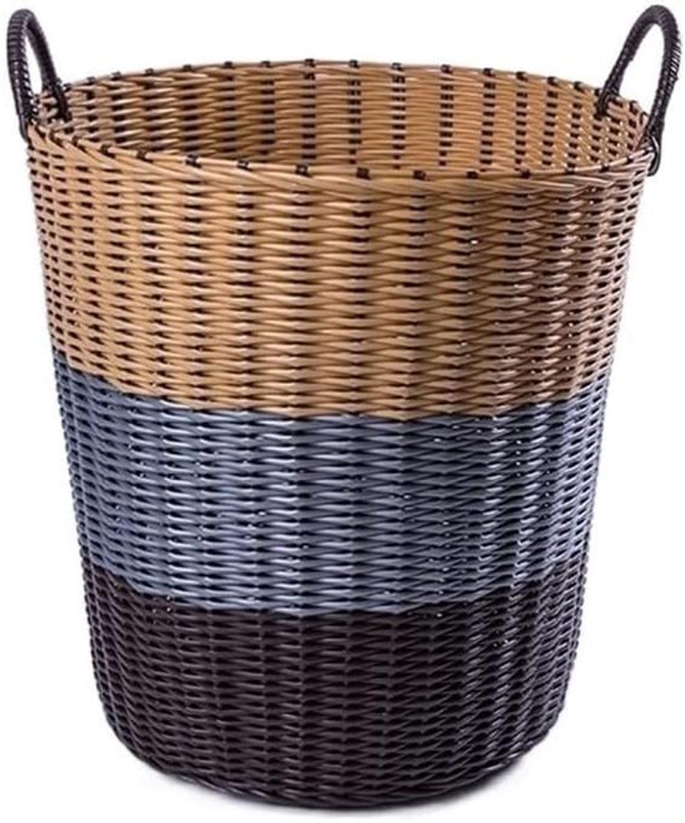 Kledingmand - Wasmand Opberger - Vuile Was Sorteren - Waterdicht Rotan - 28x36x34cm - A