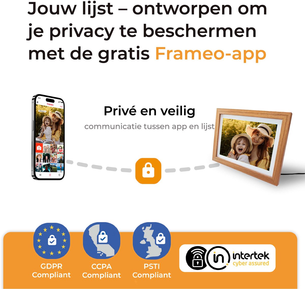AIMASON Digitale Fotolijst - Vaderdag cadeau - 10,1 inch - 32GB thumbnail 2