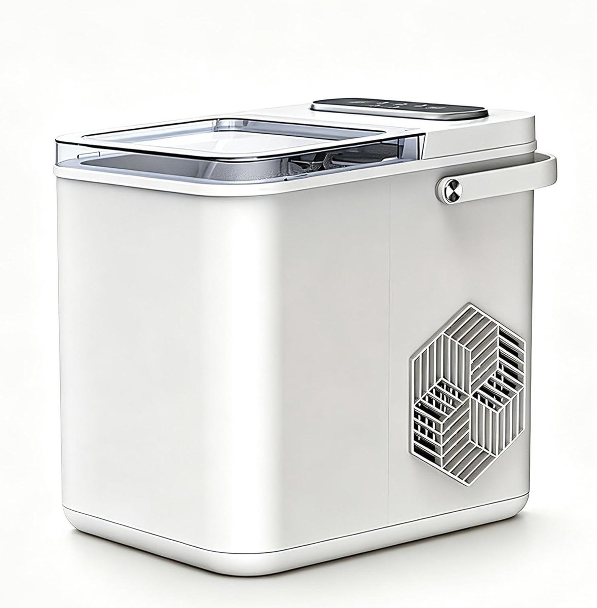 Mini IJsmachine - Draagbare Ijsmaker - Snelle Drankjes Koelen - Automatische Reiniging - 9 Ijsblokjes Per Keer - Zwart
