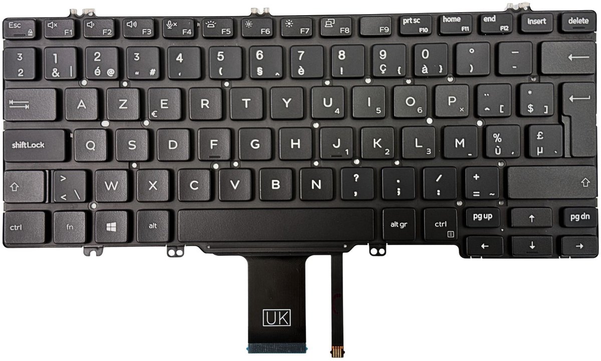 ZeLiT Vervangend Toetsenbord geschikt voor Dell Latitude 5310 - BE AZERTY - OEM - Backlit