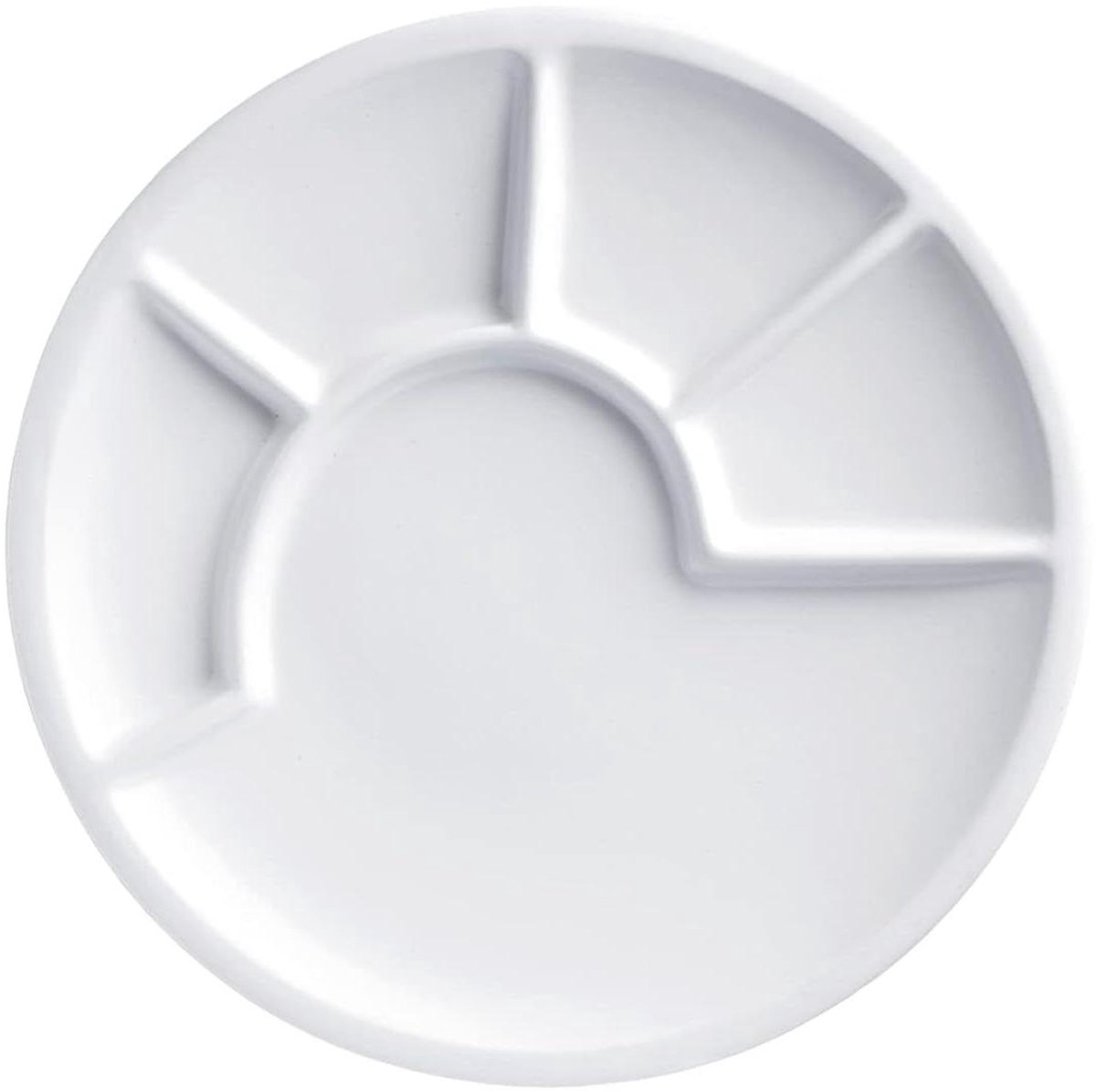 Fonduebord - Dipschaal - Gezellig tafelen - Vaatwasmachinebestendig - 23 cm - Wit