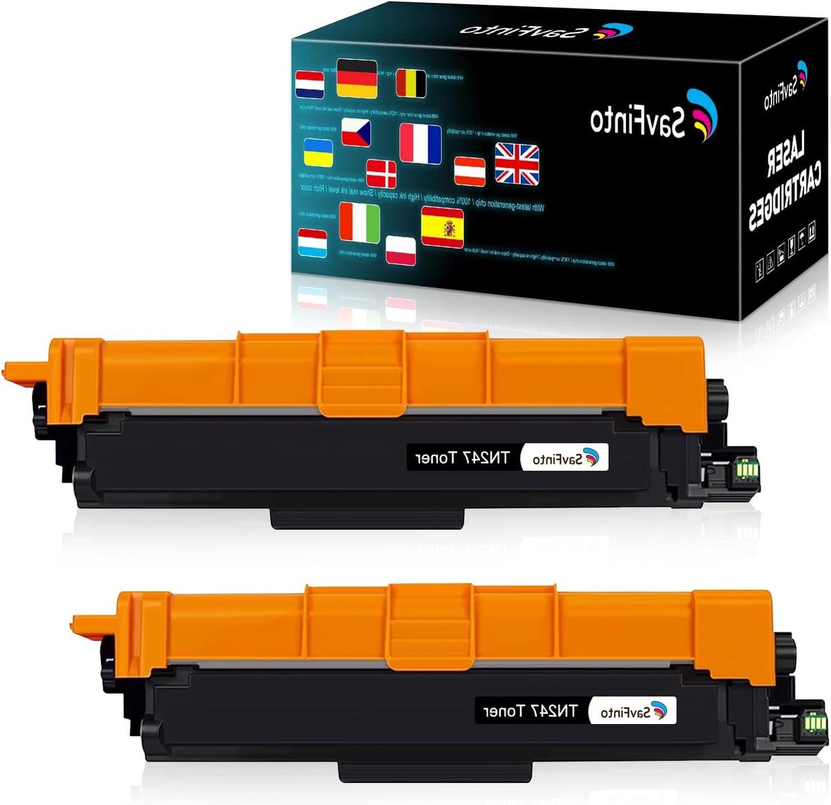 Tonercartridges Zwart - Toner Navulling - Documenten Printen - Hoge Capaciteit - 2 Stuks - Zwart