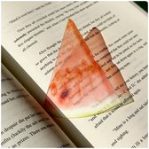 Cozyvent Marque-pages Transparents en Acrylique - Marque-pages Amusants en Forme de Fruits en Acrylique – Cadeau pour les Amateurs de Livres (5 Pièces)