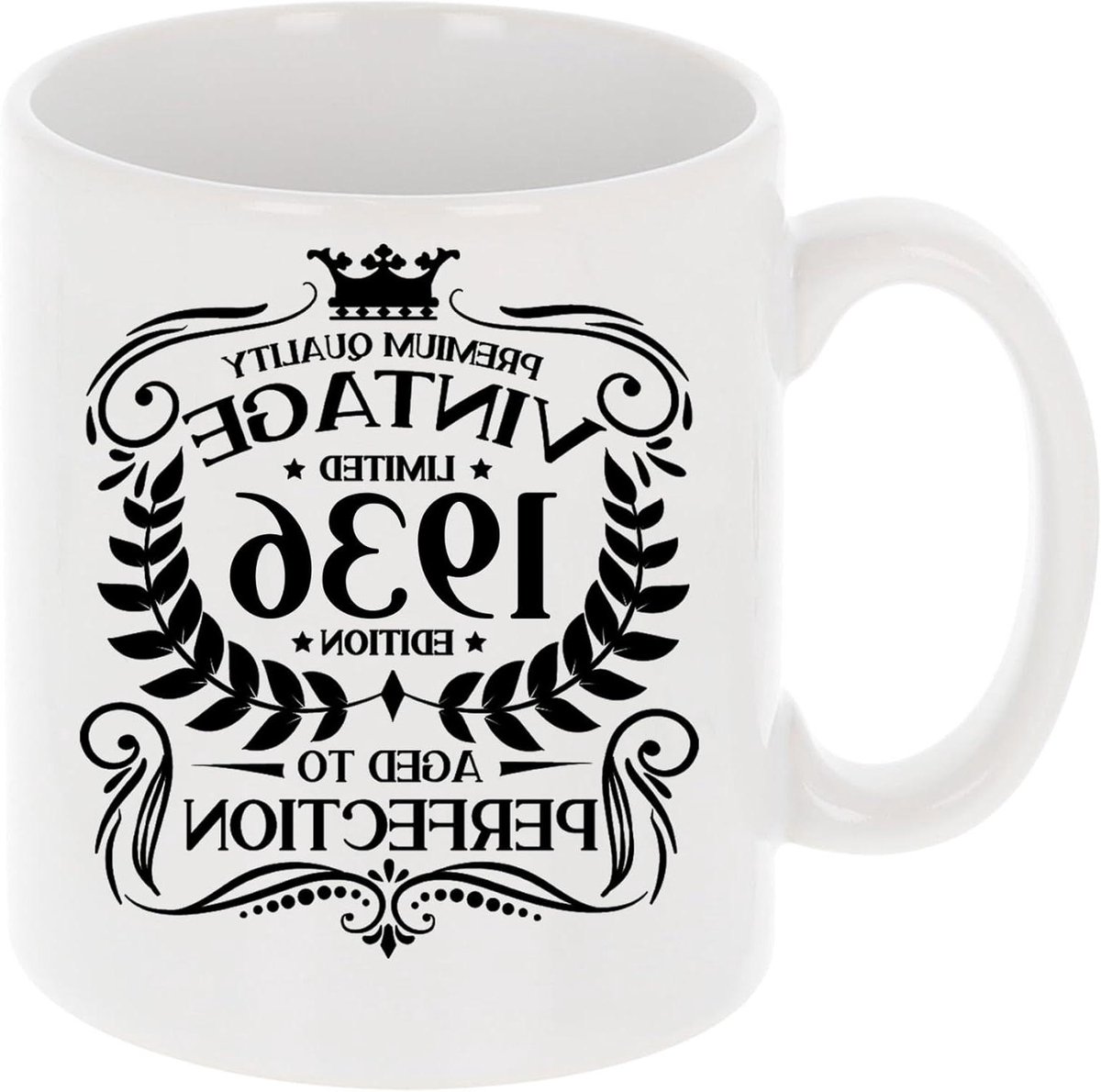 Verjaardag Mok - Koffie Theeglas - Cadeau Geven - Vintage Editie - 11 oz - Wit
