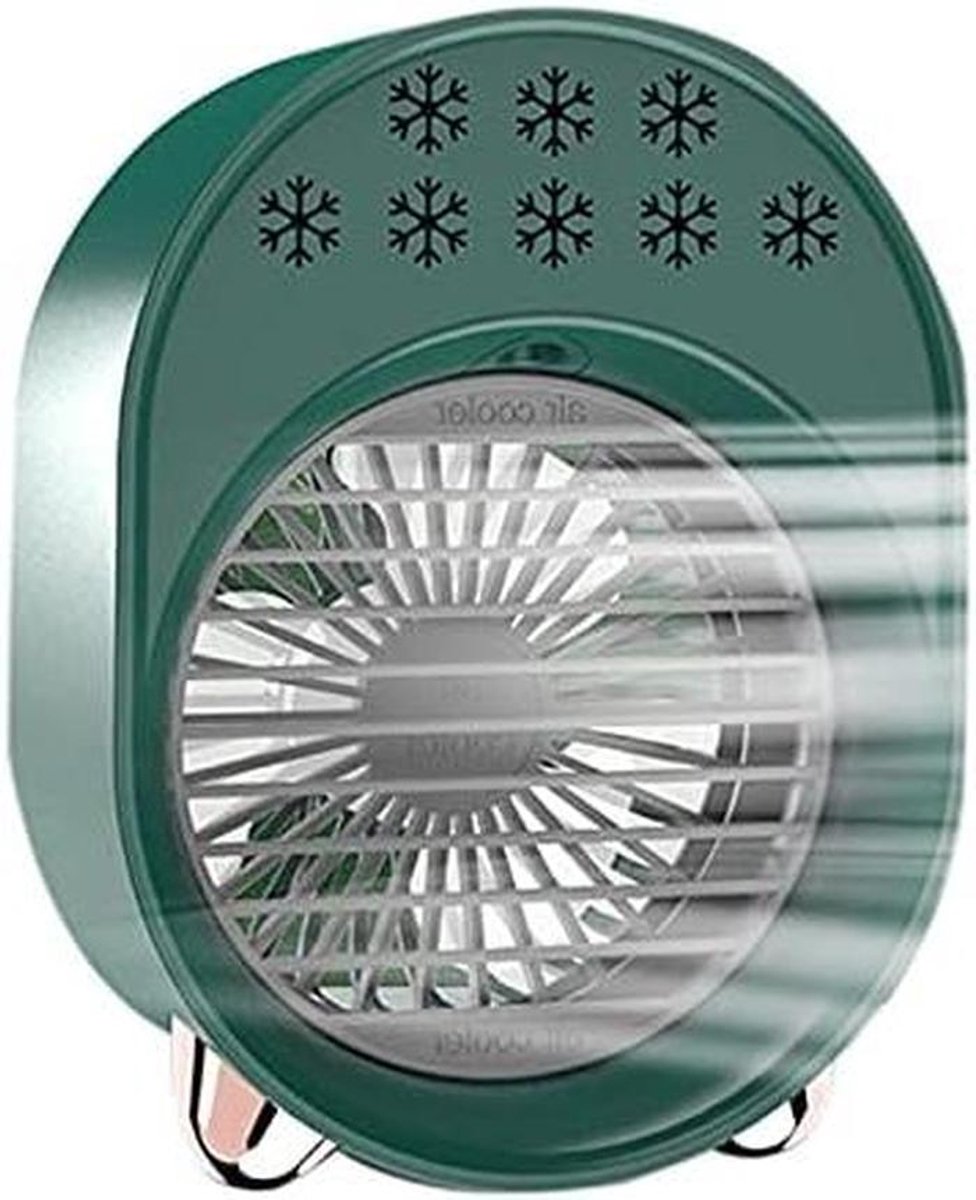Mini Airco - Persoonlijke Koeler - Comfort Verhogend - 4-in-1 Functie - 500ml Tank - Groen